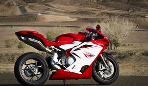 Preview wallpaper mv agusta, f4, motorcycle, side, red