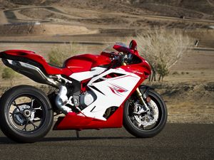 Preview wallpaper mv agusta, f4, motorcycle, side, red