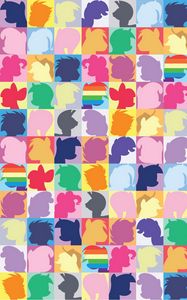 Preview wallpaper my little pony, twilight sparkle, pinkie pie, rainbow dash