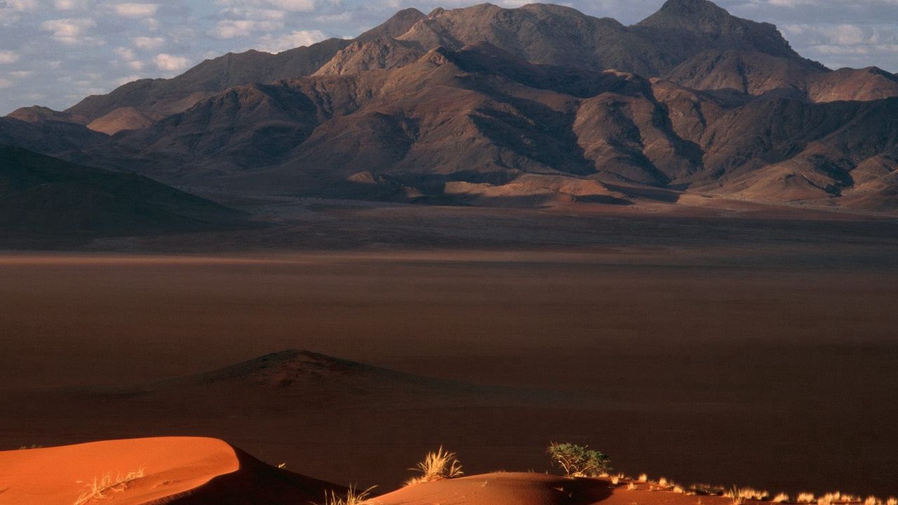 Wallpaper namibia, desert, sand, mountains, drought