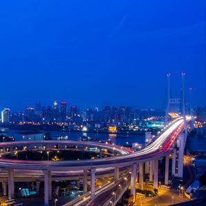 Preview wallpaper nanpu bridge, river, huangpu, shanghai