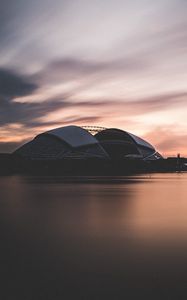 Preview wallpaper national stadium, singapore, sea