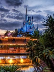 Preview wallpaper nature, sky, buildings, beautiful night