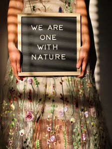 Preview wallpaper nature, unity, phrase, words, girl, hands