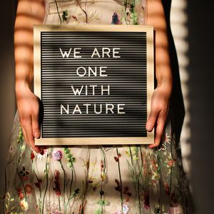 Preview wallpaper nature, unity, phrase, words, girl, hands