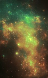 Preview wallpaper nebula, abstraction, cloud, light, glare
