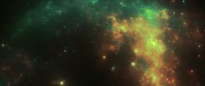 Preview wallpaper nebula, abstraction, cloud, light, glare