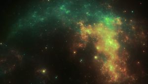 Preview wallpaper nebula, abstraction, cloud, light, glare