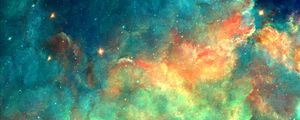 Preview wallpaper nebula, cloud, colorful, sparks, abstraction