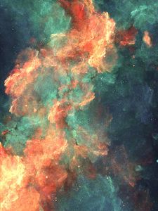 Preview wallpaper nebula, cloud, colorful, fiery, sparks, abstraction