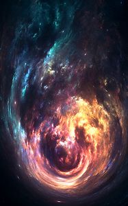 Preview wallpaper nebula, cloud, fiery, bright, swirling, abstraction