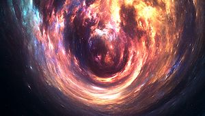 Preview wallpaper nebula, cloud, fiery, bright, swirling, abstraction
