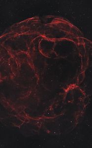 Preview wallpaper nebula, cloud, red, space, stars