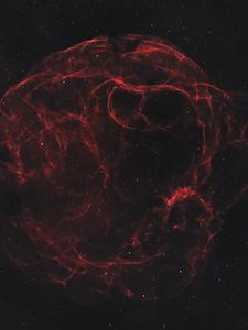 Preview wallpaper nebula, cloud, red, space, stars