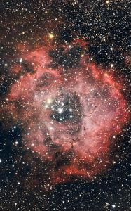 Preview wallpaper nebula, cloud, stars, space, red