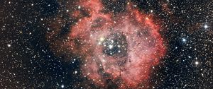 Preview wallpaper nebula, cloud, stars, space, red