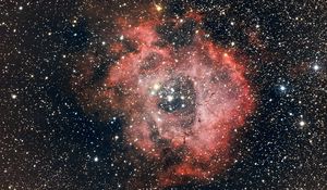 Preview wallpaper nebula, cloud, stars, space, red