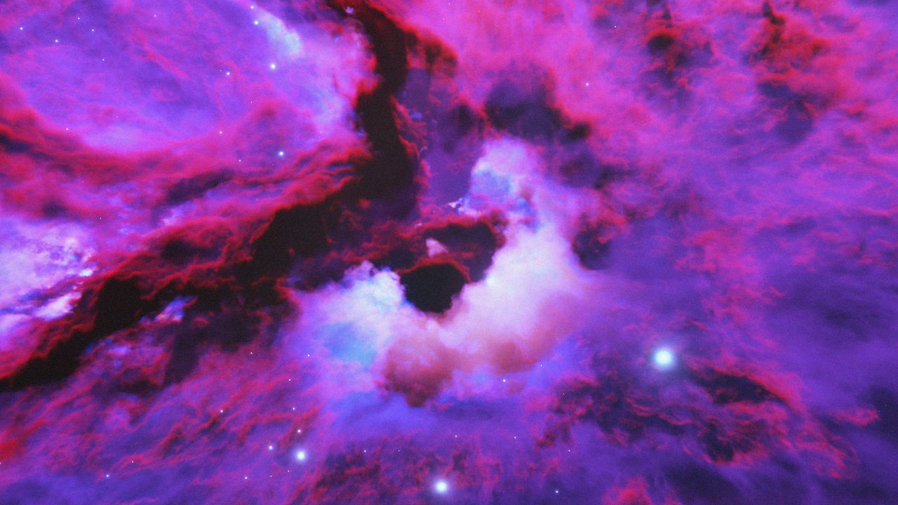 Wallpaper nebula, clouds, clots, glow, stars, space