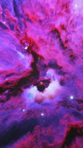 Preview wallpaper nebula, clouds, clots, glow, stars, space
