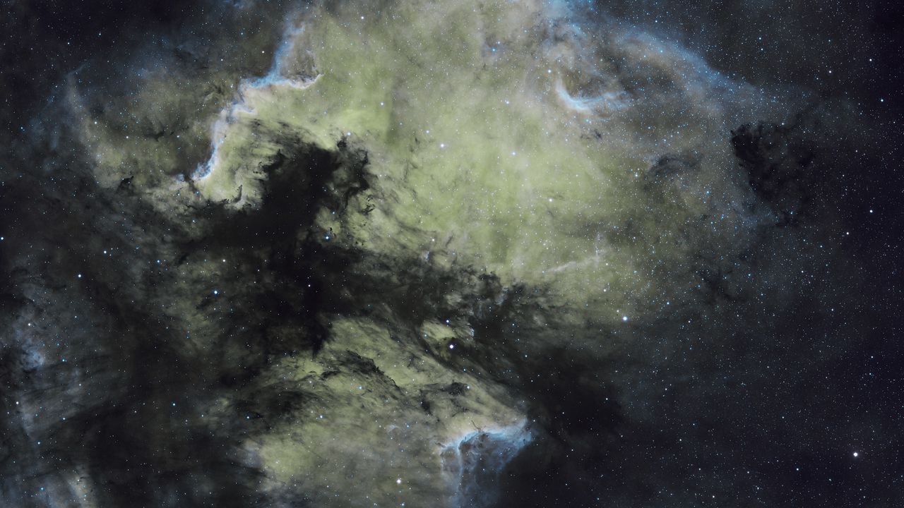 Wallpaper nebula, clouds, stars, light, space