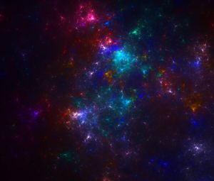 Preview wallpaper nebula, colorful, abstraction, glare, light