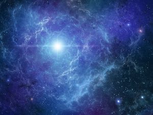 Preview wallpaper nebula, flash, bright, glare, shine