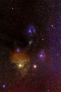 Preview wallpaper nebula, galaxies, space, stars, glow