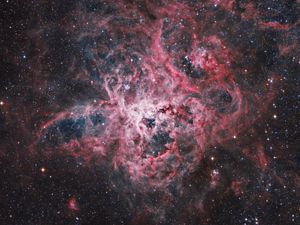Preview wallpaper nebula, galaxy, glow, space, stars