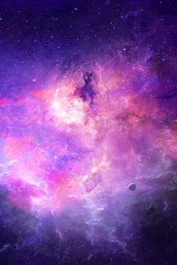 Preview wallpaper nebula, galaxy, light, glow, space