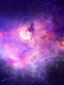 Preview wallpaper nebula, galaxy, light, glow, space