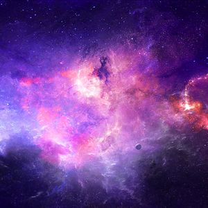 Preview wallpaper nebula, galaxy, light, glow, space