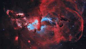 Preview wallpaper nebula, galaxy, space, glow, colorful