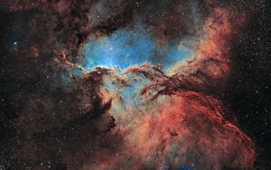 Preview wallpaper nebula, galaxy, space, stars, dark