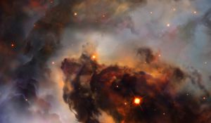 Preview wallpaper nebula, galaxy, stars, space, glow