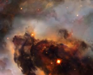 Preview wallpaper nebula, galaxy, stars, space, glow