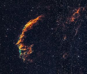 Preview wallpaper nebula, galaxy, stars, glow, space, universe