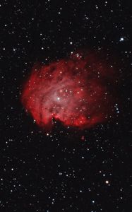 Preview wallpaper nebula, galaxy, stars, space, cloud, red