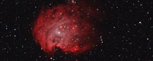 Preview wallpaper nebula, galaxy, stars, space, cloud, red