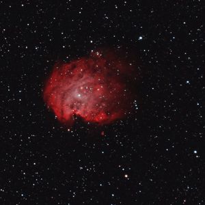 Preview wallpaper nebula, galaxy, stars, space, cloud, red