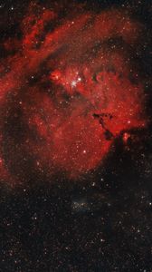 Preview wallpaper nebula, galaxy, stars, cloud, space, red
