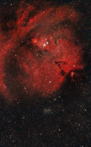 Preview wallpaper nebula, galaxy, stars, cloud, space, red