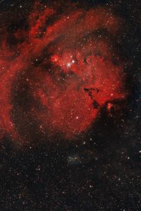 Preview wallpaper nebula, galaxy, stars, cloud, space, red