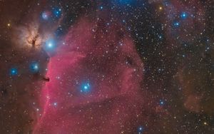 Preview wallpaper nebula, galaxy, stars, glare, space