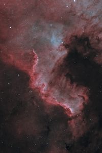 Preview wallpaper nebula, galaxy, stars, glare, space, red