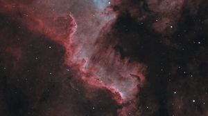 Preview wallpaper nebula, galaxy, stars, glare, space, red