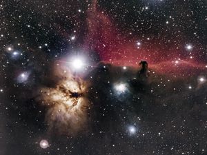 Preview wallpaper nebula, galaxy, stars, glare, space, universe
