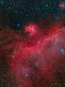 Preview wallpaper nebula, galaxy, stars, space, pink