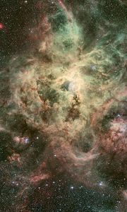 Preview wallpaper nebula, galaxy, stars, universe, spots, flashes