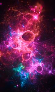 Preview wallpaper nebula, glare, colorful, bright, abstraction