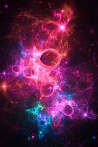 Preview wallpaper nebula, glare, colorful, bright, abstraction